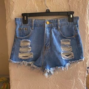 Denim shorts